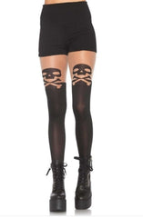 Skull and Cross Bones Panty Hose