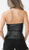 RED Faux Leather Corset Top