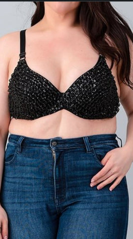 PLUS Sequin Bra